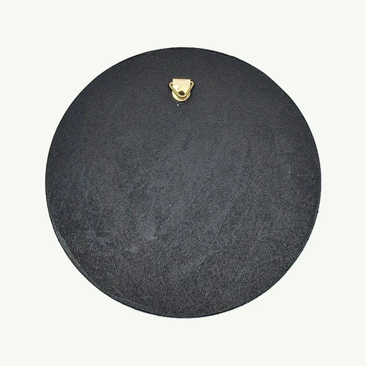 The Emerald Enigma: Handcrafted Jade Dot-Painted Mandala Plaque