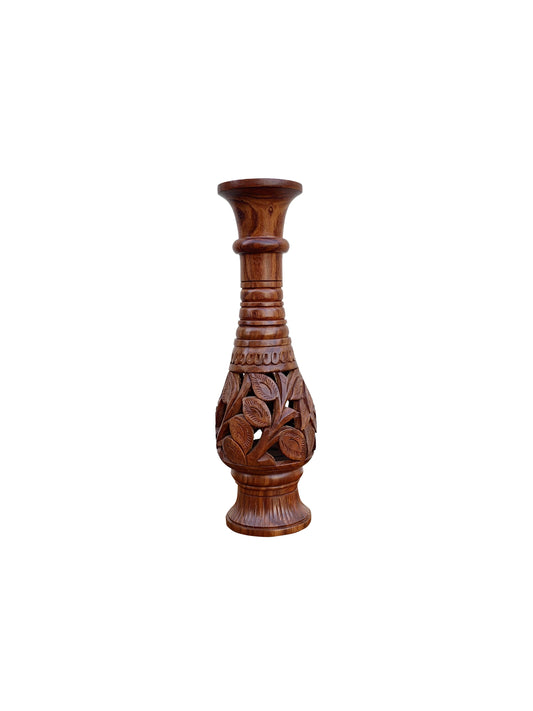 The Amara Hand-Carved Ornamental Pedestal Vase (MTO)