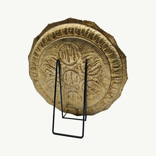 Antique Hand-Hammered Copper Charger / Platte