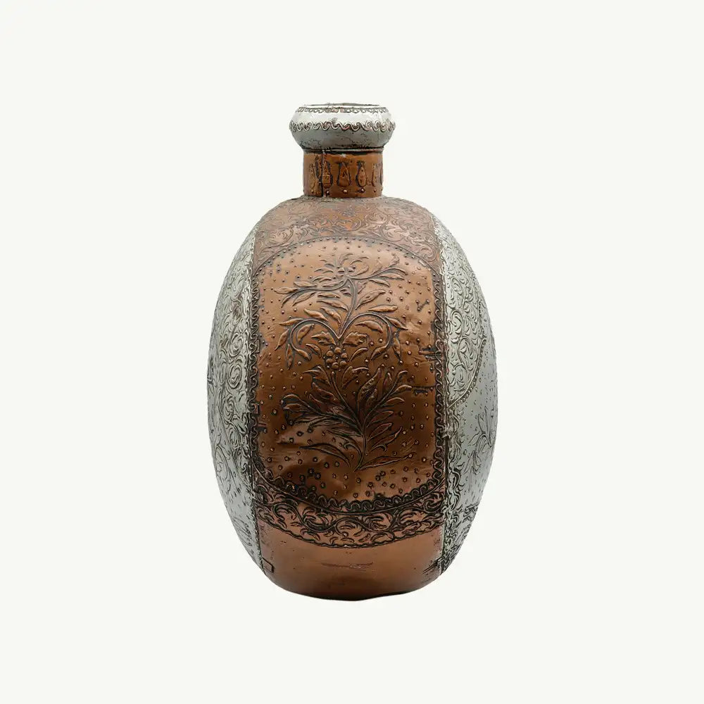 Vintage Indo-Persian Copper Flask