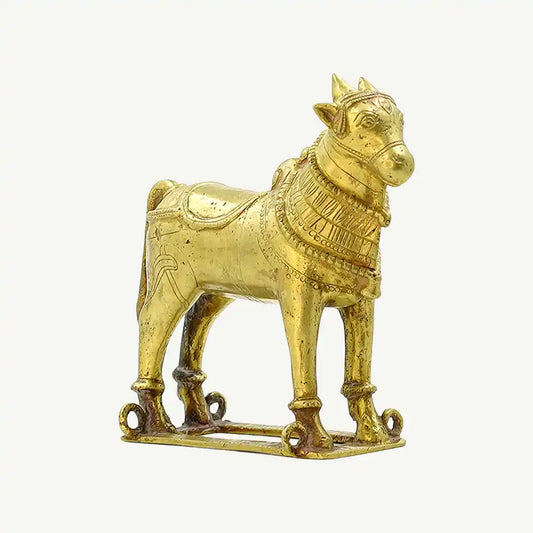 Brass Kamadhenu Cow Statue