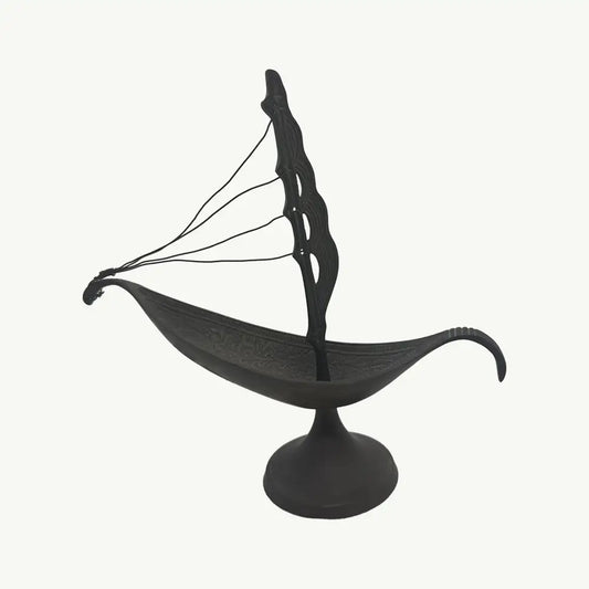 BRASS BOAT The ""Celestial Sail"" Hand-Cast Brass Sculpture