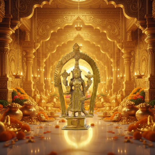 Divine Vishnu Idol - The Preserver of the Universe