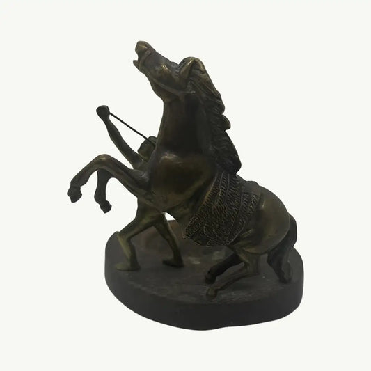 Warrior’s Spirit” Hand-Cast Brass Sculpture