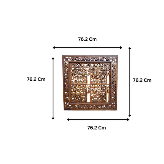 The Medina Hand-Carved Ayatul Kursi Square Relief (MTO)