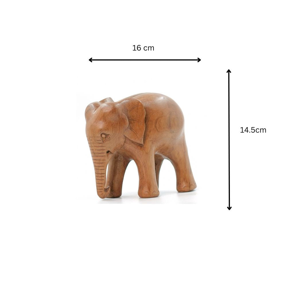 Royal Walnut Wood Elephant