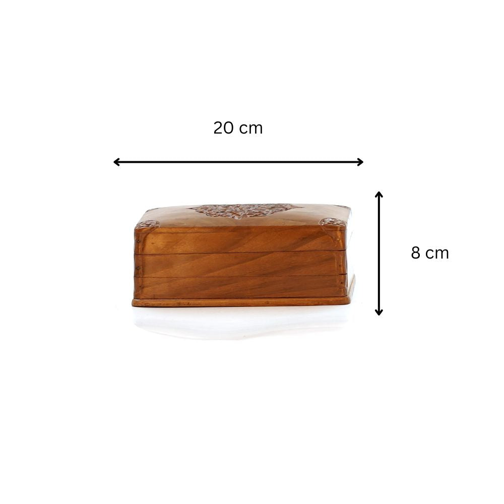 Elegant Walnut Wood Jewel Keeper