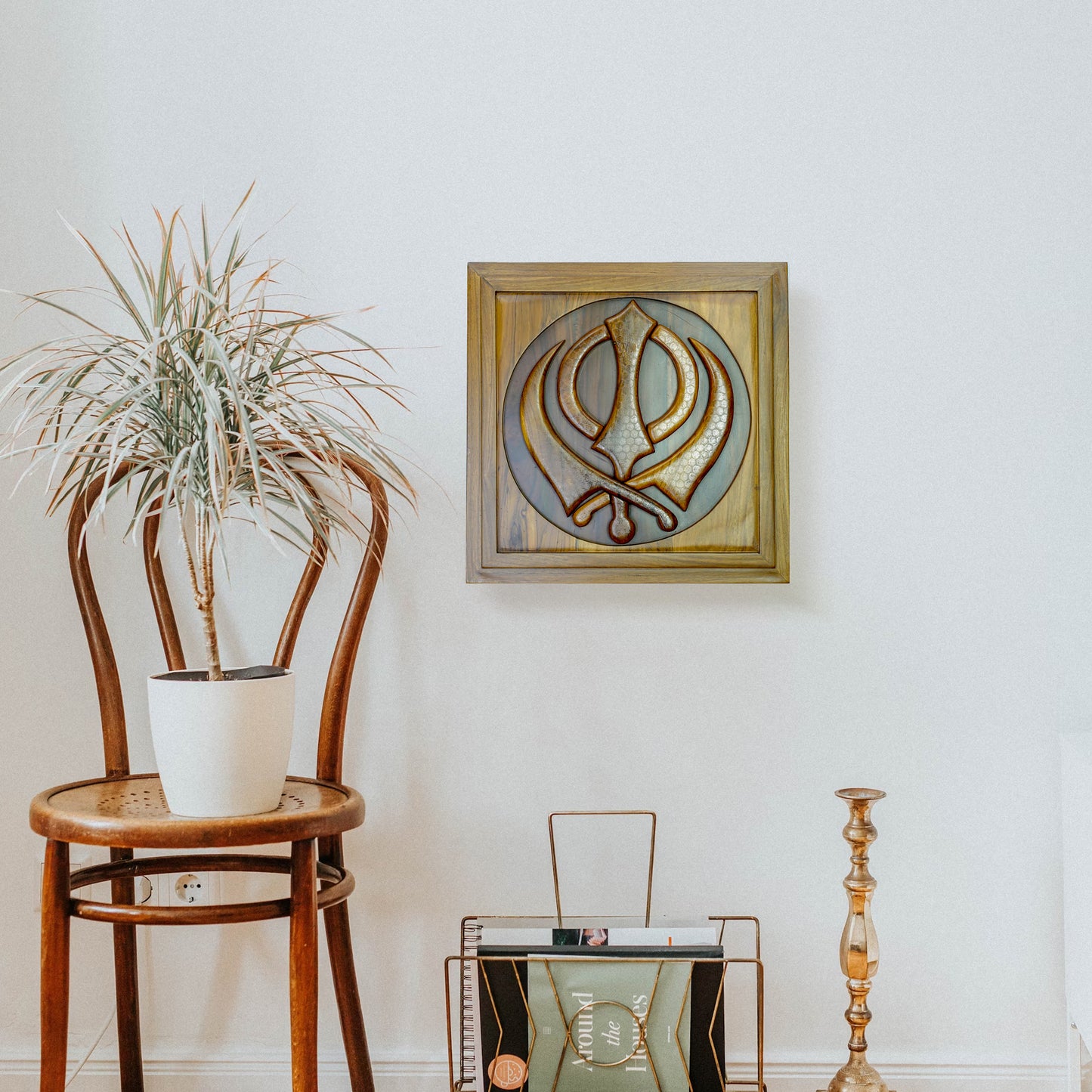 Beautifully Crafted Sikh Khanda Wall Art Panel