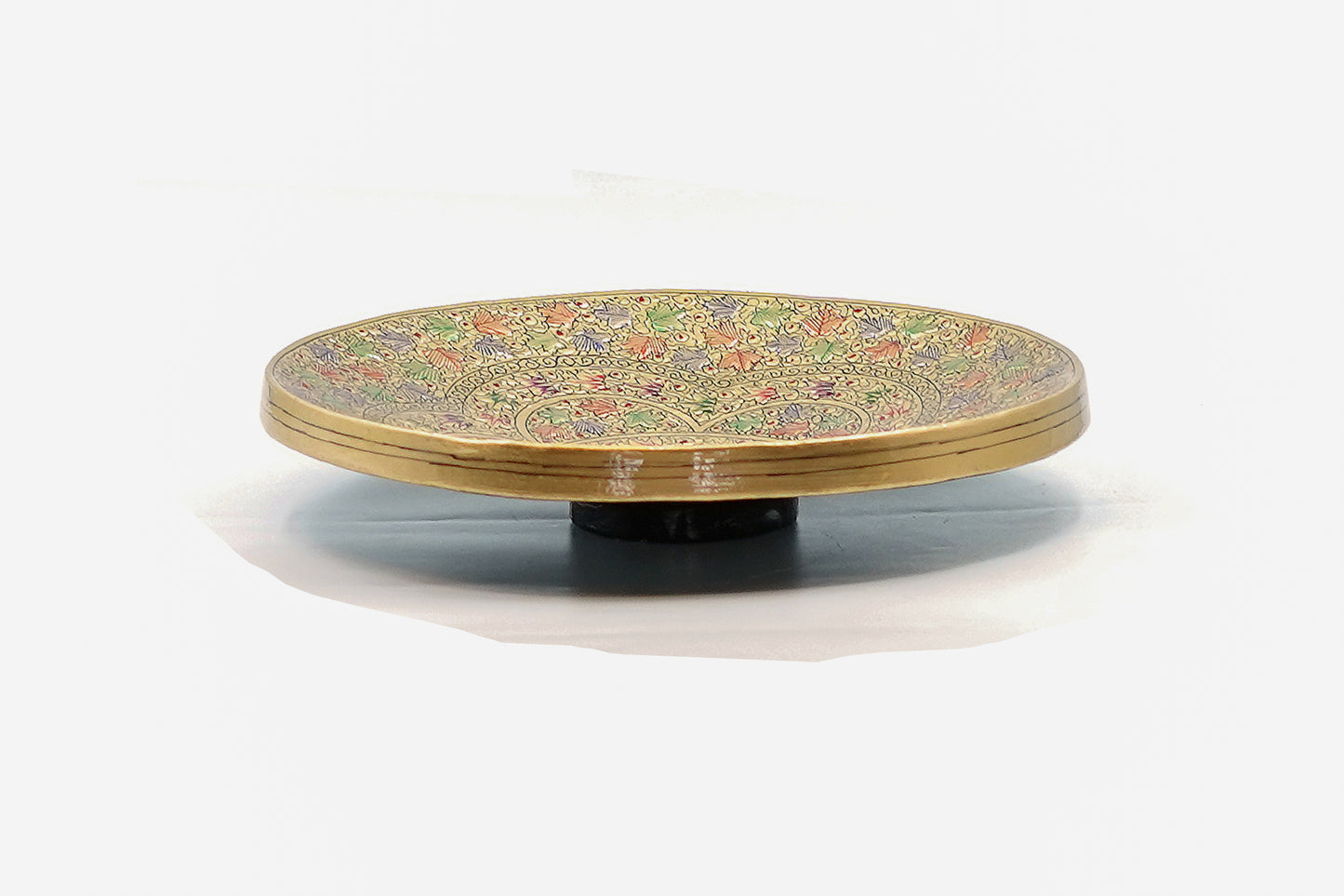 Golden Flora Kashmiri Plate