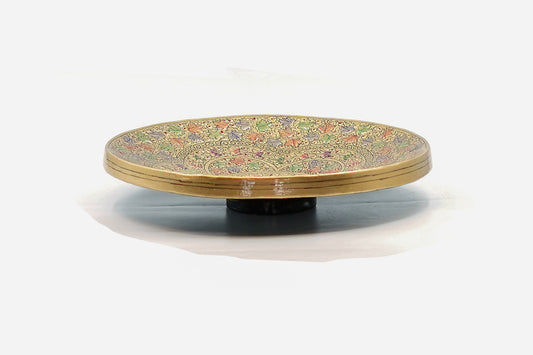 Golden Flora Kashmiri Plate