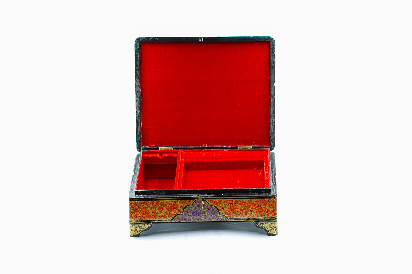 Royal Bloom Paper Mache Jewelry Box