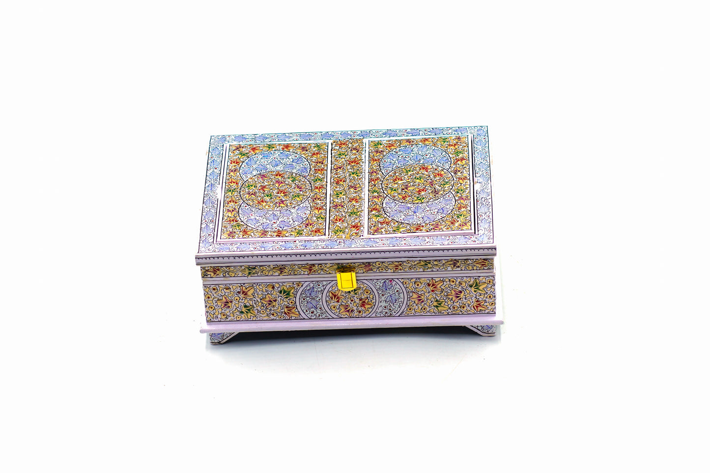 Divine Blossom Paper Mache Holy Book Stand & Storage Box