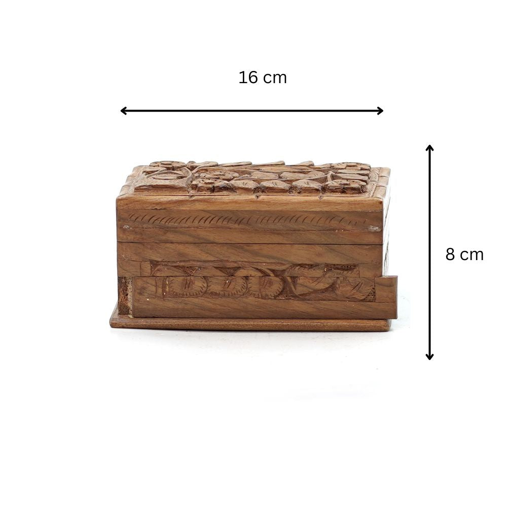 Mooncrest Serenity Walnut Wood Jewelry Box