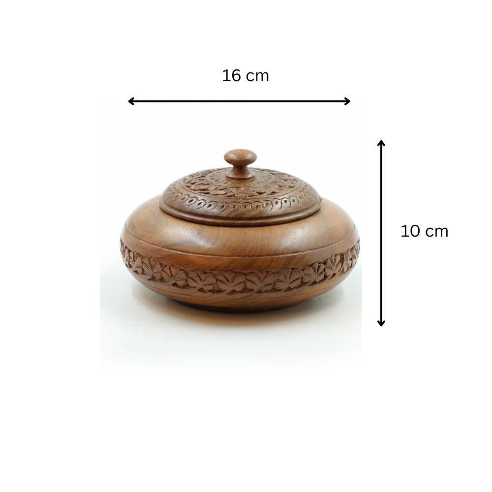 Timeless Wooden Decorative Nut Box