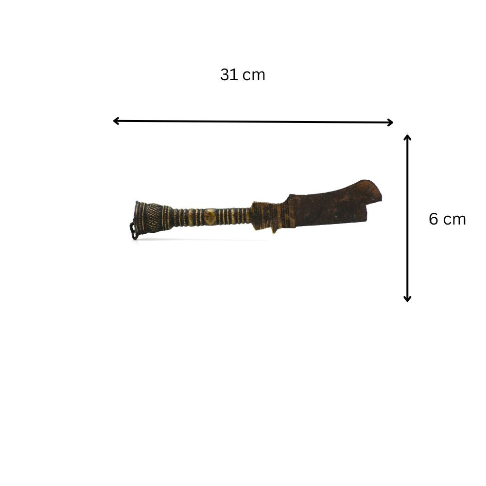 Vintage Brass Phurba Ritual Dagger 4