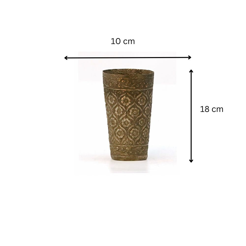 Vintage Solid Brass Traditional Drinking Tumbler 2