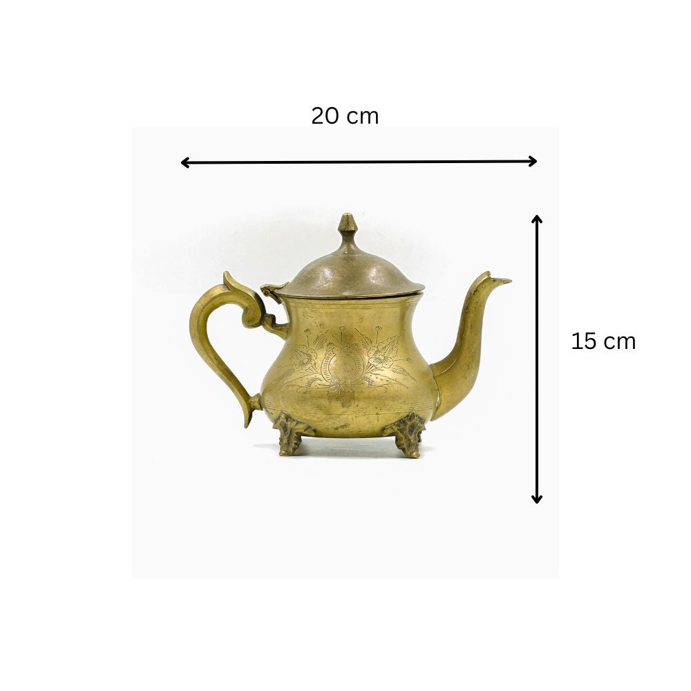 Vintage Solid Brass Traditional Teapot/Kettle