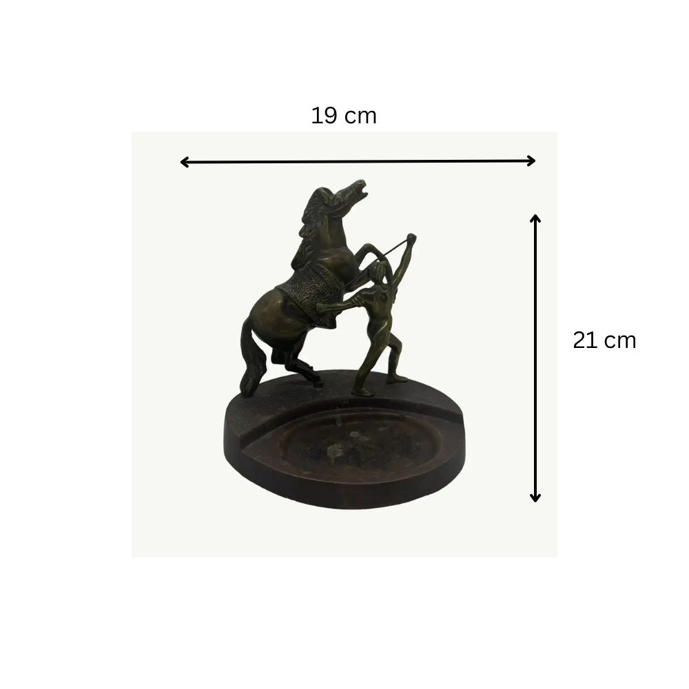 Warrior’s Spirit” Hand-Cast Brass Sculpture