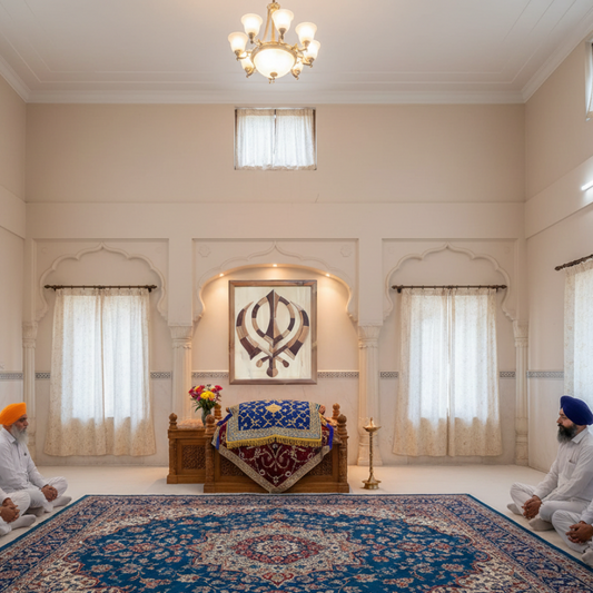 Hand-Inlaid Khanda Wood Plaque