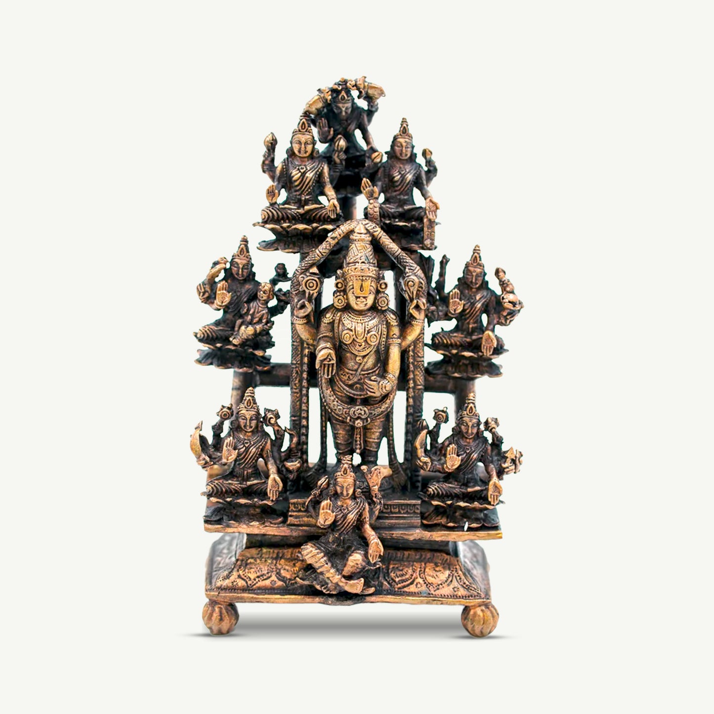 Lord Venkateswara surrounded by Ashtalakshmi