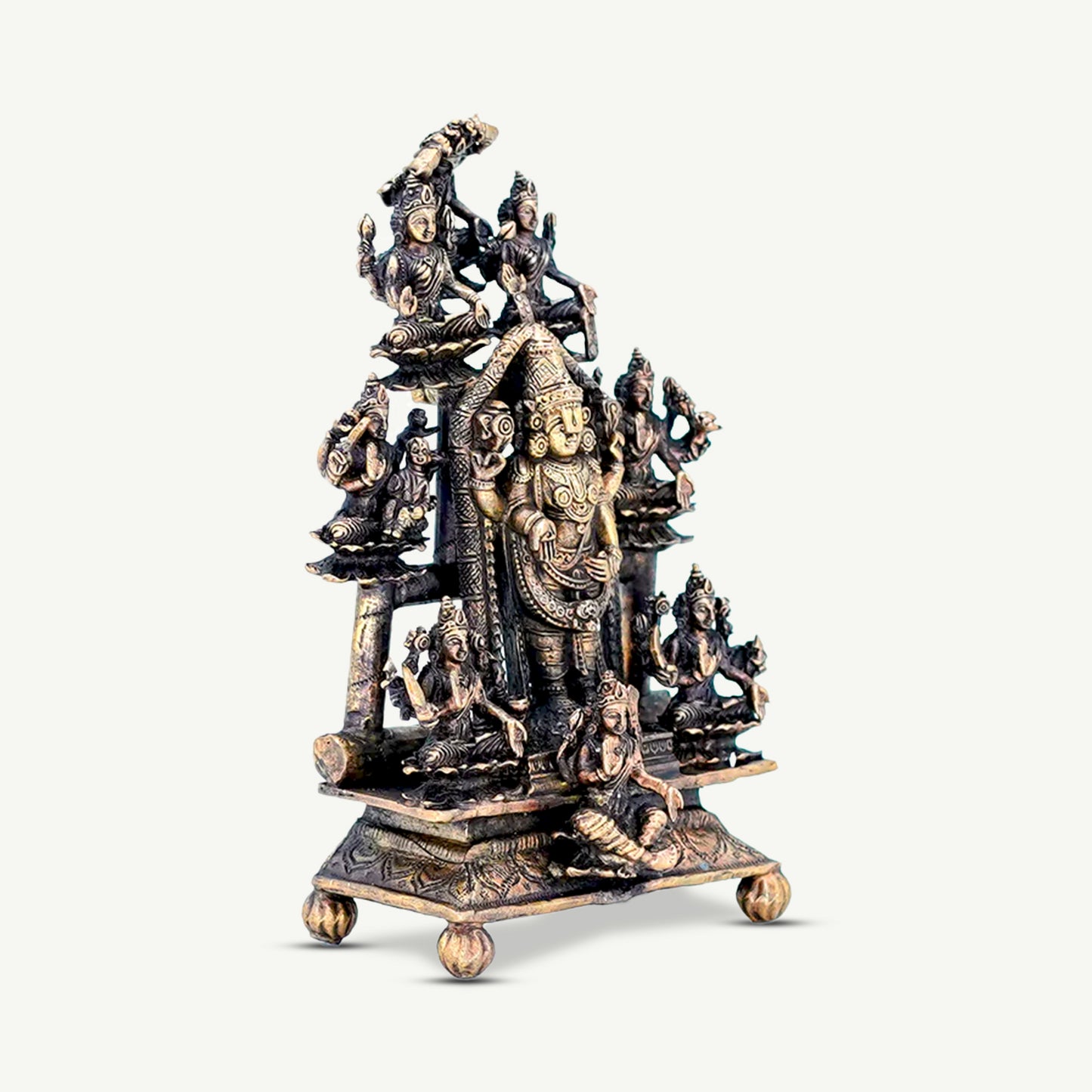 Lord Venkateswara surrounded by Ashtalakshmi