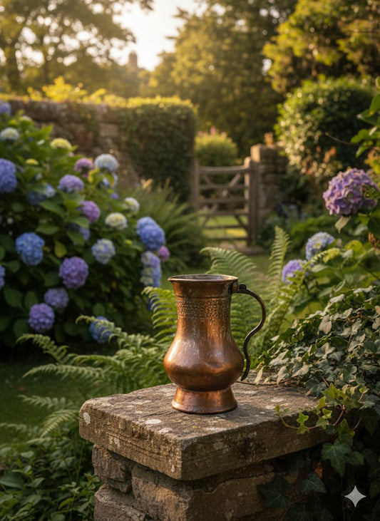 Vintage Textured Copper Pitcher