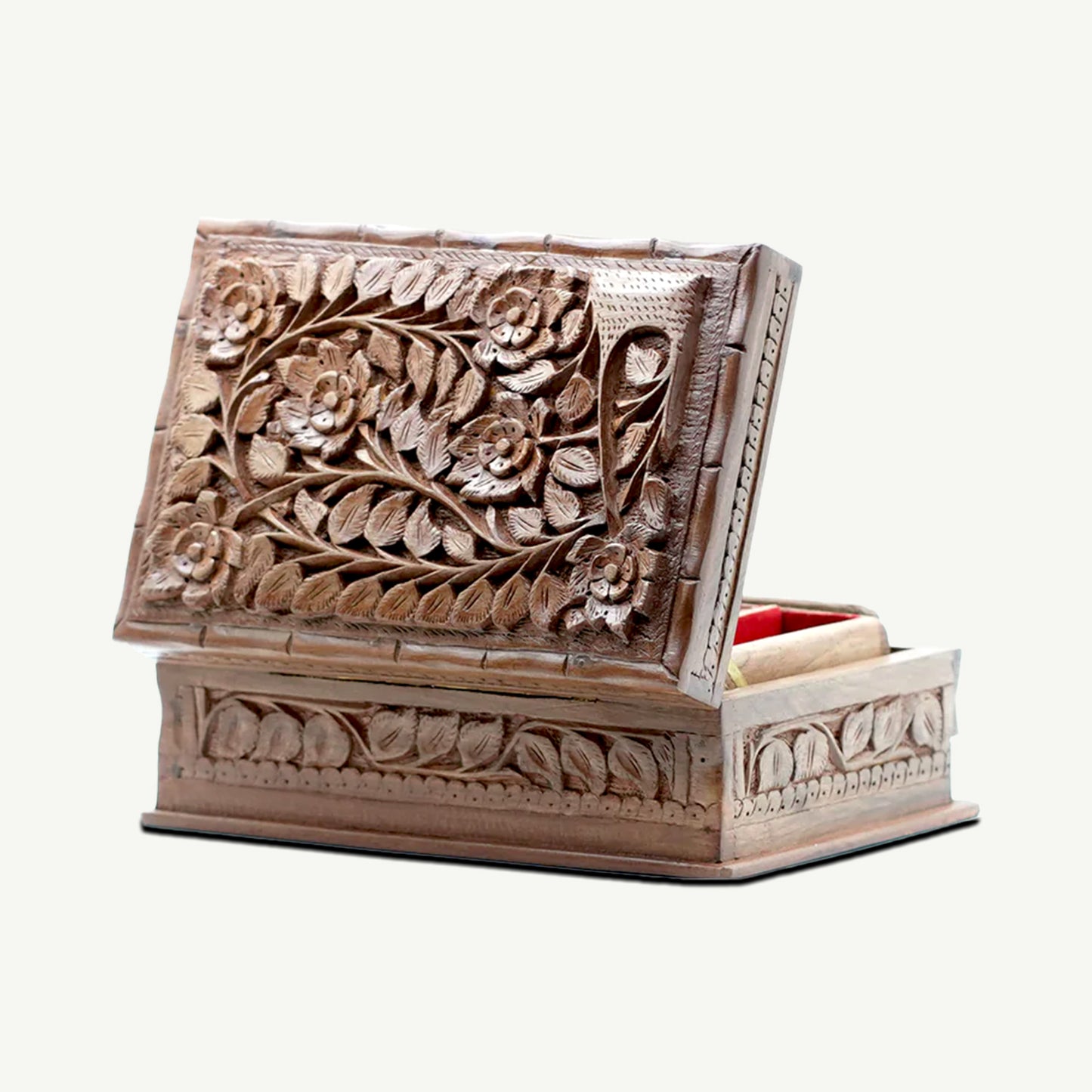 The "Heritage" Hand-Carved Walnut Dry Fruit Box