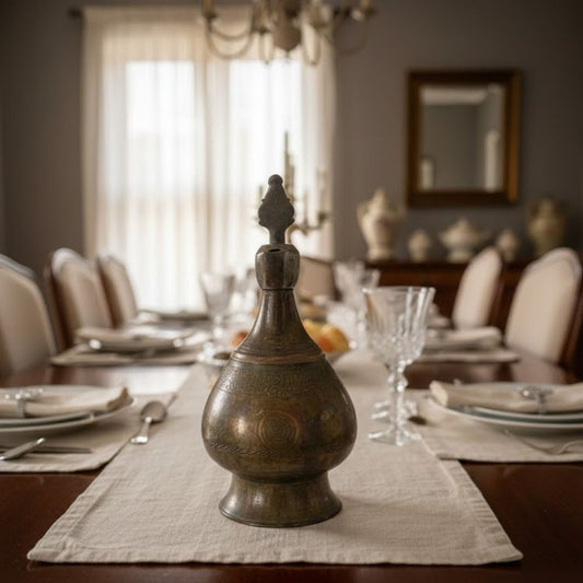 Afghan Copper Lidded Ceremonial Pot