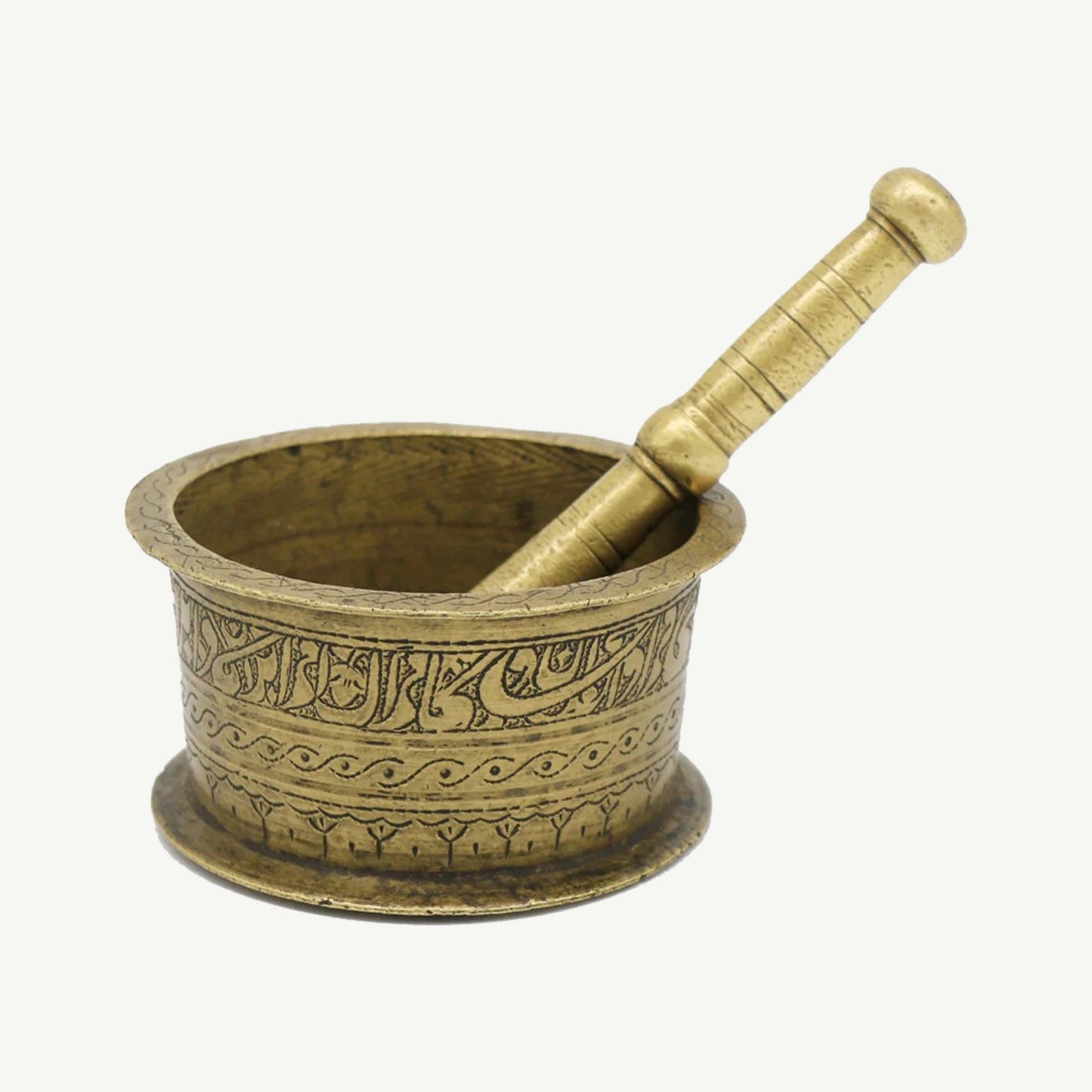 Vintage Copper Persian Islamic Mortar and Pestle