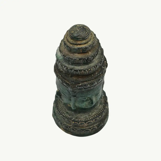 Ancient Handcrafted Four-Faced Buddha Copper Sculpture