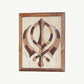 Hand-Inlaid Khanda Wood Plaque