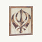 Hand-Inlaid Khanda Wood Plaque
