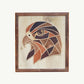 Hand-Inlaid Falcon Wood Plaque