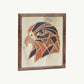 Hand-Inlaid Falcon Wood Plaque