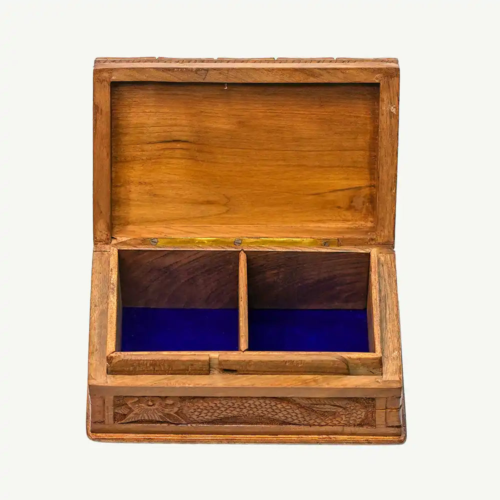 Eternal Flame Dragon Chest- Decorative Wooden Box