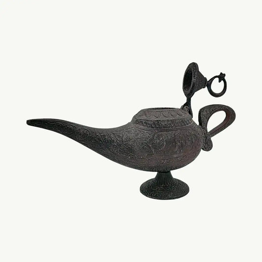 Antique metal oil lamp - Aladdin's Lamp (Chiragh)