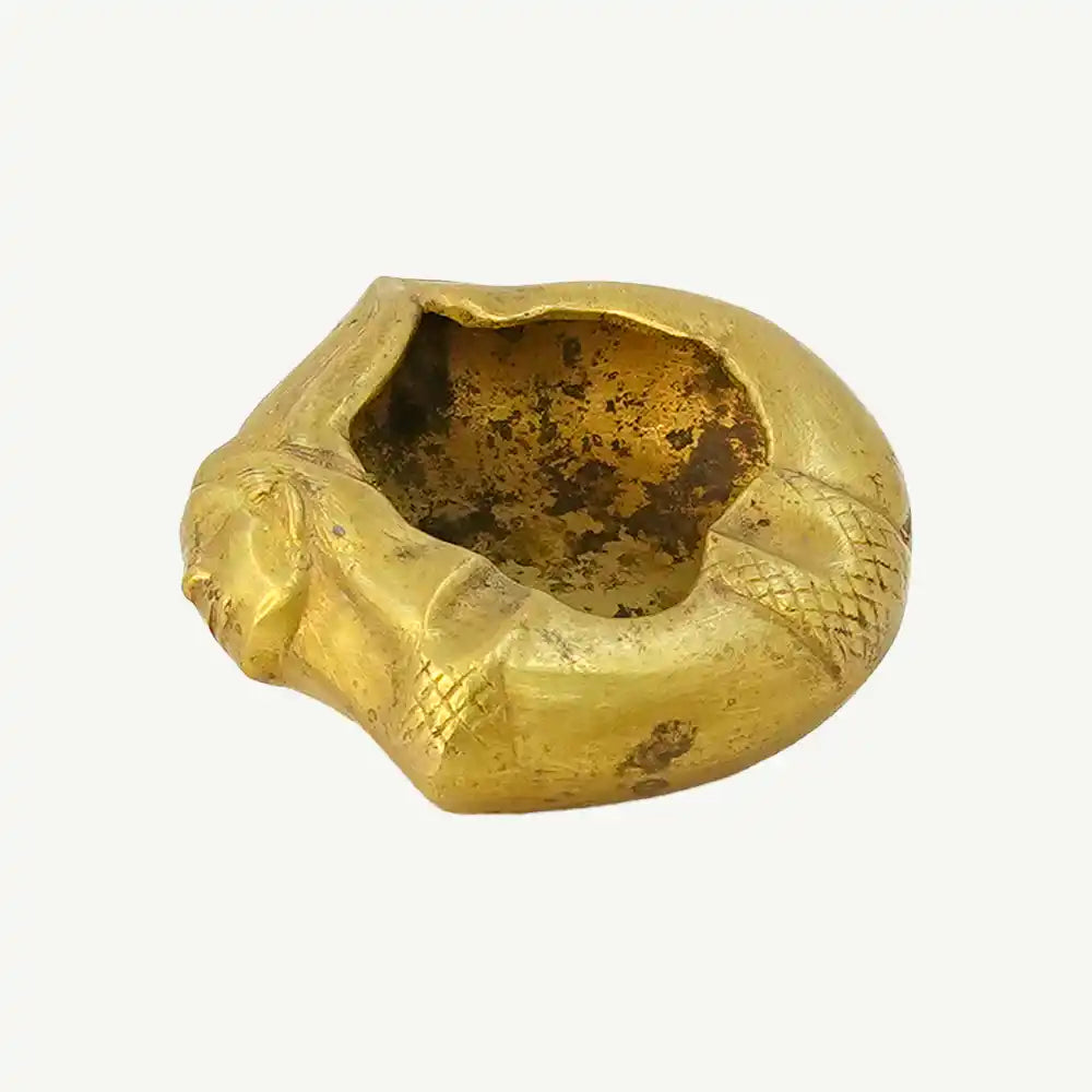 Vintage Solid Brass Traditional Ashtray