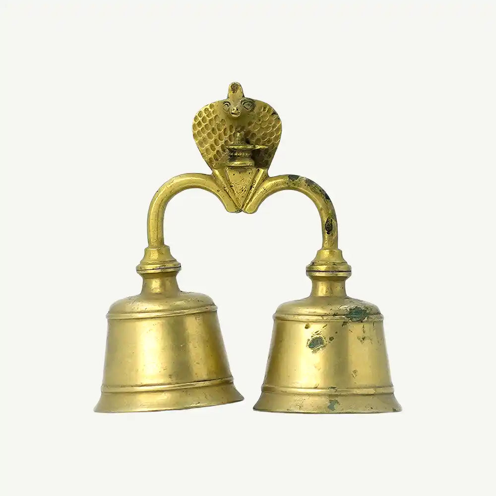 Brass Twin Temple Bell