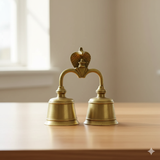 Brass Twin Temple Bell