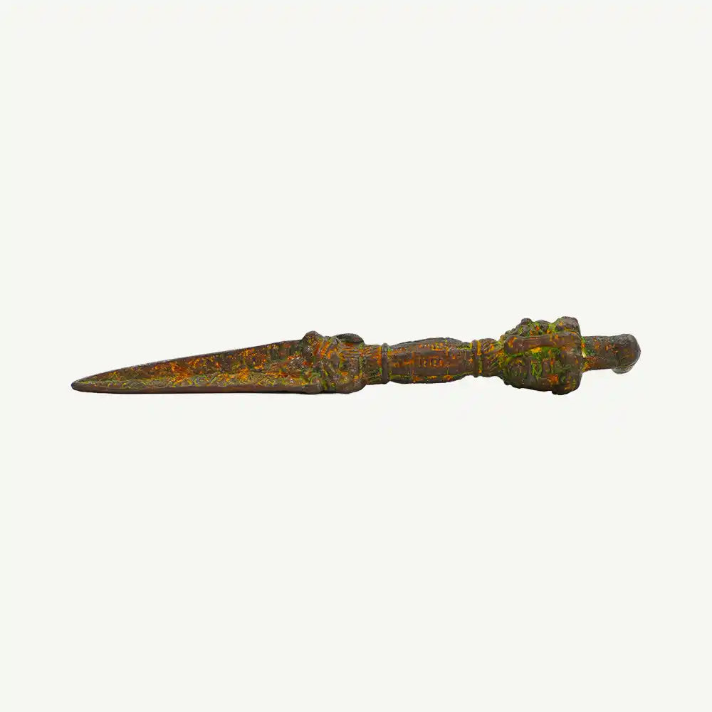 Vintage Brass Phurba Ritual Dagger 3