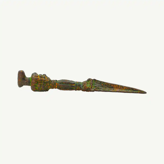 Vintage Brass Phurba Ritual Dagger 3