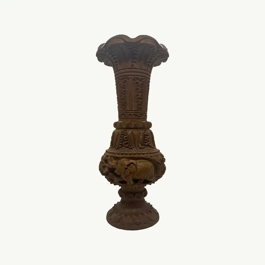 Wood Vase The Handcarved Wooden Vase