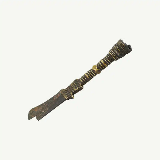 Vintage Brass Phurba Ritual Dagger 4