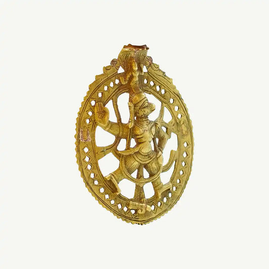 Vintage Solid Brass Hanuman Medallion