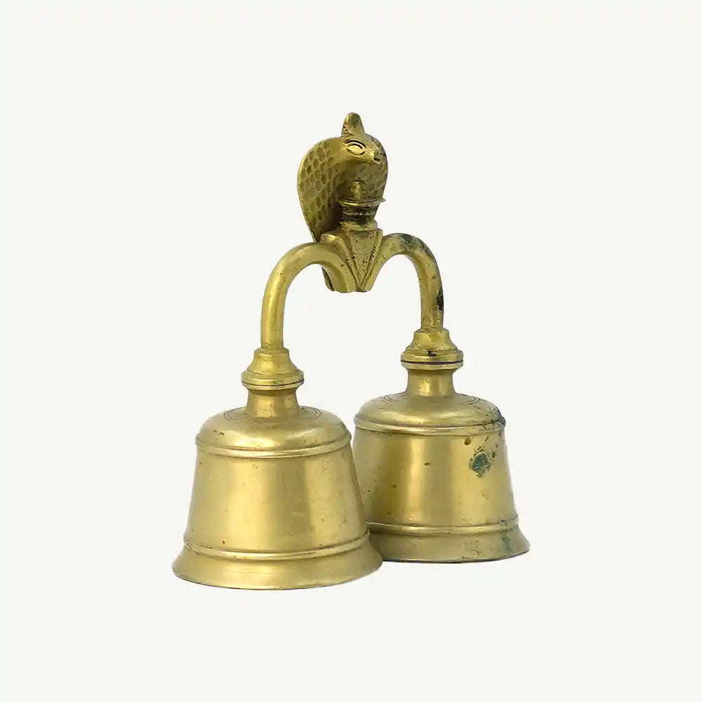 Brass Twin Temple Bell