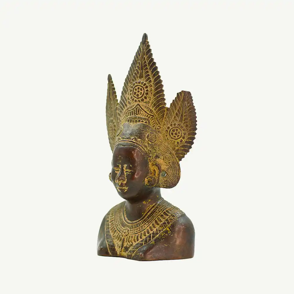 Balinese or Indochinese dancer bust made of bronze