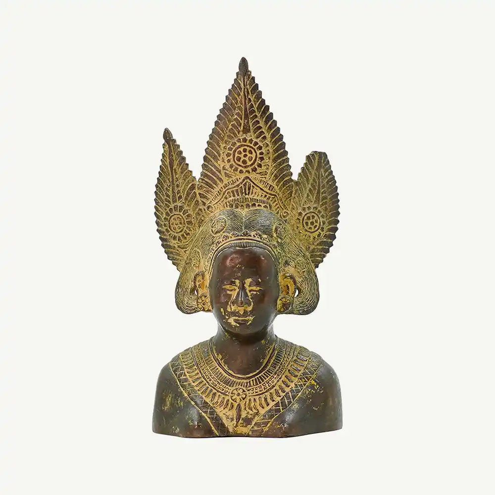 Balinese or Indochinese dancer bust made of bronze