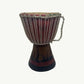 " Sculptural Wood Djembe Drum"