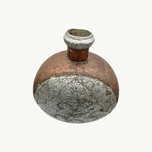 Handcrafted Indo-Persian Copper Flask