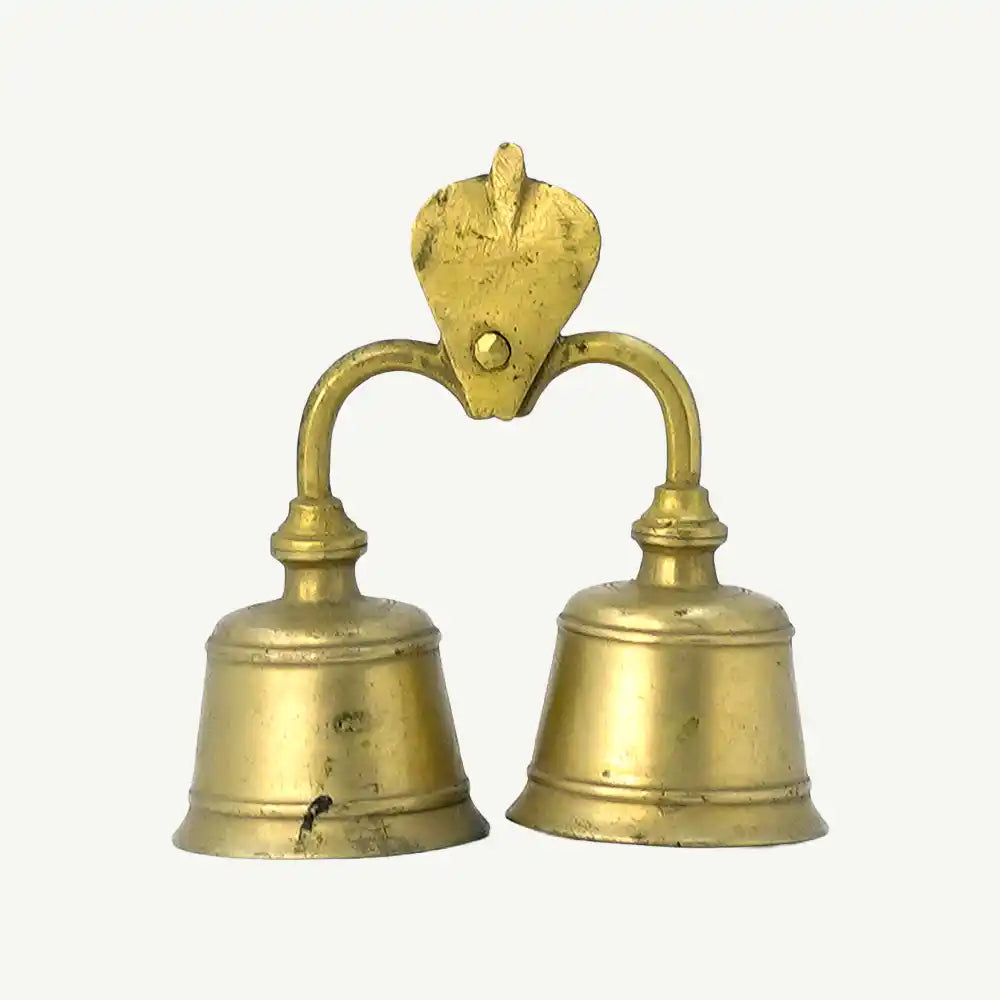 Brass Twin Temple Bell